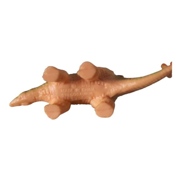 Vintage Stegosaurus Dinosaur Action Figure1997 Prehistoric Jurassic Rubber - Picture 3 of 3